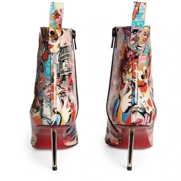 Christian Louboutin Epic Oh Xtian Ankle 70 leather bootie - Picture 6 of 14